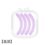 4Pcs Womens Fashion Refill Eyelash Curler Rubber Elastic Replacement Pad Silicone Gel Clip Pads Eye Makeup Tools