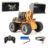Huina Remote Control Car Wireless 620 Remote Control Bulldozer Forklift Large Electric Loader Engineering Alloy Bucket Children