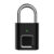 10 Fingerprints Mini Smart Lock Fingerprint Padlock 3 LED Indicator Light Security Keyless for Locker Gym Door Backpack Suitcase