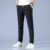 Mens icesilk trousers summer thin casual pants mint cold sense suit pants young breathable sagging trousers man