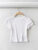 Summer Sexy Women Oneck Shortsleeve Tshirt Slim Elastic Skinny Crop Tops