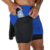 Mens 2 in 1 Running Shorts Summer Athletic Gym Workout Performance Shorts with Towel Loop Pockets Stretchy Quick Dry