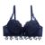 Womens Sexy Lace Gather Bra Plus Size Lace Bralette Breathable with Padded Underwire Unlined Bra Underwear