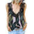 Fashion Lace Patchwork Leopard Women Tanks Tops Fashion Casual V Neck Summer Sleeveless Top Female Clothing Sexy Vests 2024