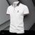 Short sleeved tshirt for men in spring and summer trendy brand polo shirt with lapel collar for business clothes for men
