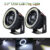 1 Pcs 15W 6000K Car White COB LED Projector Angel Eyes Blue Ring DRL Fog Light Lamp 25 With Brackets