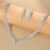 Elegant Rhinestone Crystal Bridal Jewelry for Women V Shape Choker Necklace Earrings Sets Fashion Wedding Jewelry Sets Gift
