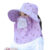 Summer Sun Shawl Hat UV Protection Cycling Large Brim Hat With Neck Flap Shawl Hats Removable Face Mesh Breathable Cap