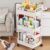34 Tier Rolling Storage Cart High Capacity Storage Shelf Movable Gap Storage Rack Kitchen Bathroom And Livingroom Organizer