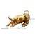 NORTHEUINS Wall Street Bull Market Resin Ornaments Feng Shui Fortune Statue Wealth Figurines For Office Interior Desktop Decor