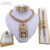 Fashion Indian Jewelry Sets African Jewelry Set Tassel Bridal Wedding Party Elegant Women Necklace Bracelet Earrings Ring