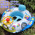 2024 Inflatable Baby Swimming Rings Seat Floating Sun Shade Toddler Swim Circle Fun Pool Bathtub Beach Party Summer Water Toys