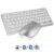 JOMAA 24GBluetooth Wireless Keyboard Mouse Combo Rechargeable Mini Multimedia Bluetooth Keyboard Mouse Set for Laptop PC