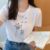 2024 White Womens Extras Large Size Shortsleeved Tshirt Womens Koreanstyle Summer Wear Loose Slimming Top for Chubby Girls Womens Clothing
