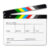 Acrylic Colorful Clapperboard Clapper Board Dry Erase Director Cut TV Movie Film Action Slate Clap Handmade Cut Prop