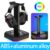 Aluminuim Alloy Headphone Stand RGB Backlight Gaming Headset Display Holder Rack Vertical Bracket Hanger For PUBG Computer Gamer