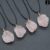 2636mm 1pc Natural Stone Citrine Raw Wire Wrapped Pendant Pink White Quartz Amethyst Fluorite Irregular Stone Necklace Jewelry