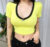 Patchwork Colors Deep V Neck Sexy Crop Top Women Summer New Short Sleeve Womens Tshirt Y2k Clothes Skinny Casual Tops Korean