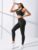 Yoga Basic 2pcs Seamless High Stretch Yoga Set Tracksuit Gym Set Crisscross Back Cami Hiphugging Tummy Control Leggings