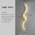 Modern LED Wall Lamp Minimalist Led Light Bedroom Bedside Long Strip Wall Sconces Living Room Home Indoor Lighting Fixture