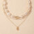 Shell Fresh Style Womens Necklace Multi Layered Temperament Clavicle Chain Summer Beach Jewelry Gifts
