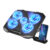 COOLCOOLD Laptop Cooling pad for 1217 Inch Laptop Cooler Stand 5 quiet fans 5 Angle Adjustable with phone holder