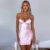 Sexy Mini Dress Women Summer VNeck Sleeveless Bandage Strap Backless Bodycon Dress Streetwear Elegant Party ALINE Dress