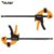 TOLESA 6 Bar Clamps for Woodworking 2PCS OneHanded Clamp Spreader Wood Clamp Set LightDuty QuickChange F Clamp
