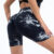 High Waist Butt Lift Shorts Women Seamless Tie Dye Shorts Gym Workout Running High Elastic Fashion Knit Slim Three Point Pants
