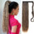 Clip in Ponytail Extension Wrap Around Long Straight Ponytail Natural Soft Synthetic Hairpiece for Women