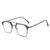Fashion Square Photochromic Glasses Man Luxury Anti Blue Light Glasses Classic Color Changing Eyewear Men Metal Frame