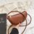 PU Solid Color Single Shoulder Womens Bag Fashionable Mini Underarm Bag Simple Crossbody Bag