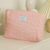 Quilting Flower LargeCapacity Cosmetic Bag Waterproof Portable Storage Bag Travel Makeup Pouch