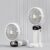 Portable Fan 90 Foldable Fan Neck Hanging Fans 1800mAh USB Rechargeable Handdeld Fan With Phone Stand and Display Screen