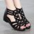 Soft Leather Roman Sandals Women 2024 Summer New Soft Sole Outwear Womens Wedge Shoes Fashion Casual Designer Shoe Ladies