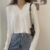 V Neck Cropped Cardigan Women Long Sleeve Twist Knitted Sweater Coats Autumn Winter Keep Warm Korean Fashion Jacket Cardigan