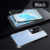 Biruiqu For VIVO V29 Magnetic Absorption Case Metal Frame Shockproof Double Sided Tempered Glass Magnetic Case Cover