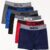 5 PCs Mens High Elastic Plain Color Comfortable Boxer Briefs Panties Breathable Pantyhose
