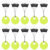 60Pcs 10 Group SML Rubber Space Beans OvalLong Column Stopper Fishing Bobber Float Fishing Line Stopper Vertical Beans Tackle
