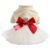 Winter Warm Dog Girls Sweater Dress Bowtie Tutu Skirt with D Leash Ring Pet Knitted Clothes for Small Medium Dog Puppies Sweater