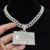 2023 New Men Hip Hop Bank Card Shape Pendant Necklace Cuban Chain Iced Out Bling HipHop Necklaces Fashion Jewelry Gifts