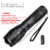 High Power Led Flashlights Camping Torch 5 Lighting Modes Aluminum Alloy Zoomable Light Waterproof Material Use 3 AAA Batteries