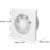 468 Exhaust Fan Energysaving Wall Mounted Vent Fan AntiMosquito Design Ventilator Extractor Fan for Bathroom Kitchen Toilet