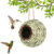 2024 New Birds Nest Bird Cage Grass Egg Cage Bird House Outdoor Decorative Weaved Hanging Parrot Nest Houses Pet Bedroom