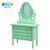 112 Miniature Dresser Mirror Drawer Design Stable Support NonFading Free Standing Dressing Table Model for Entertainment