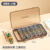Portable medicine storage box seven days a week large capacity independent compartment date reminder medicine box
