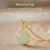 Hetian Jade Necklace Non Tarnish Fashion Women Accessories Jewelry YUNSHUO