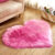 Heart Shaped Faux Fur Rug Bedroom Fluffy Shaggy Area Rugs Sheepskin Fuzzy Rug Carpets Throw Shag Rug Sofa Decor Floor Mat Plush