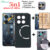 BLKNAIM 5in1 NEW For infinix GT 20Pro case angel eye silicone straight edge phone case 2PCS Ceramic Film Carbon Fiber Back Film Lens Film