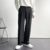 2024 Spring Autumn Mens Fashionable White Korean Style Casual Pants Street Draped Straight Loose Suit Casual Trousers Male